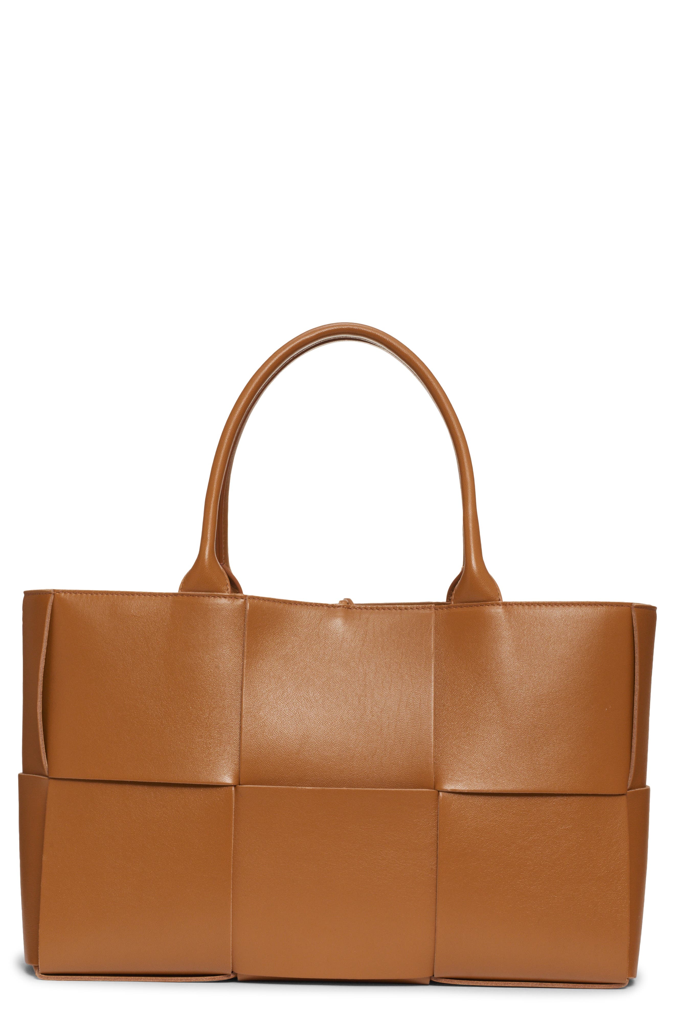 Bottega Veneta Arco Intrecciato Leather Tote in Camel 20-Gold at Nordstrom - 1