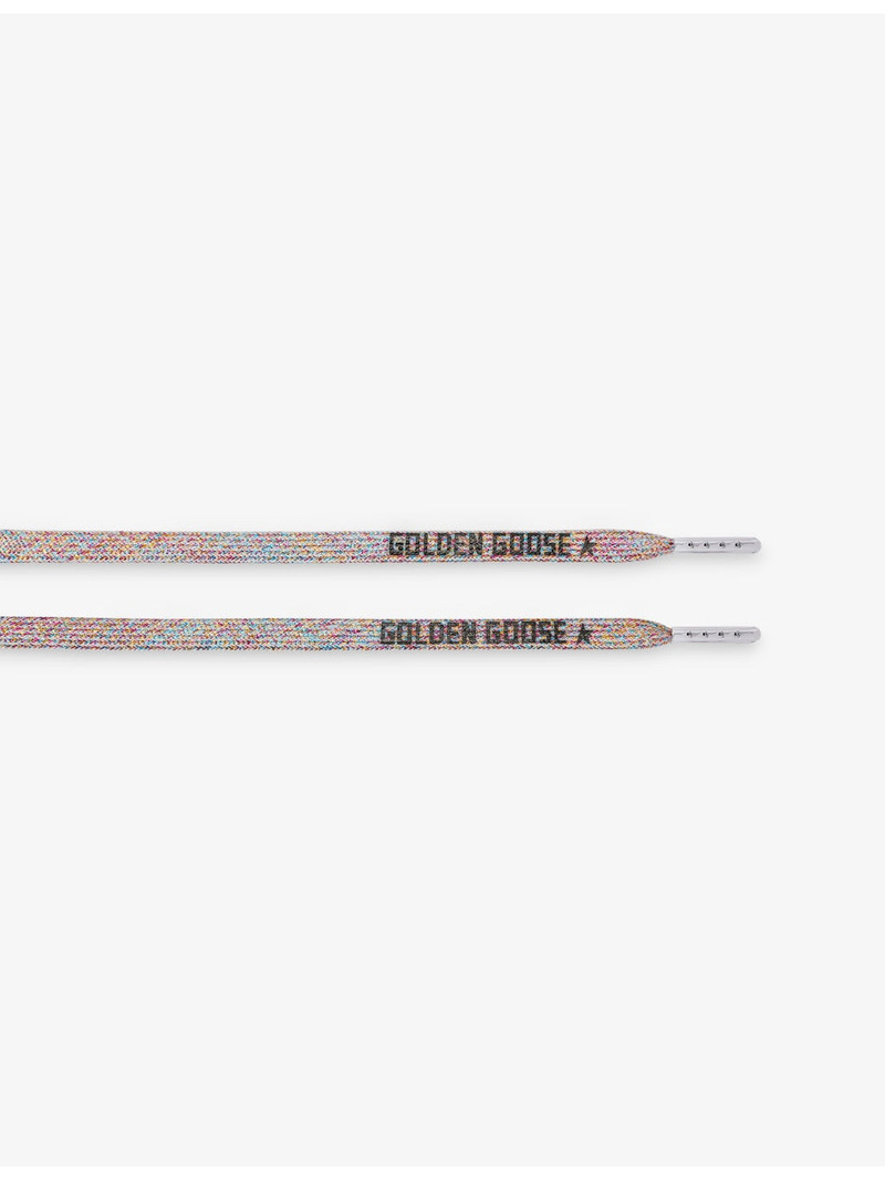 Golden Goose Branded Metallic-Thread Woven Laces outlook