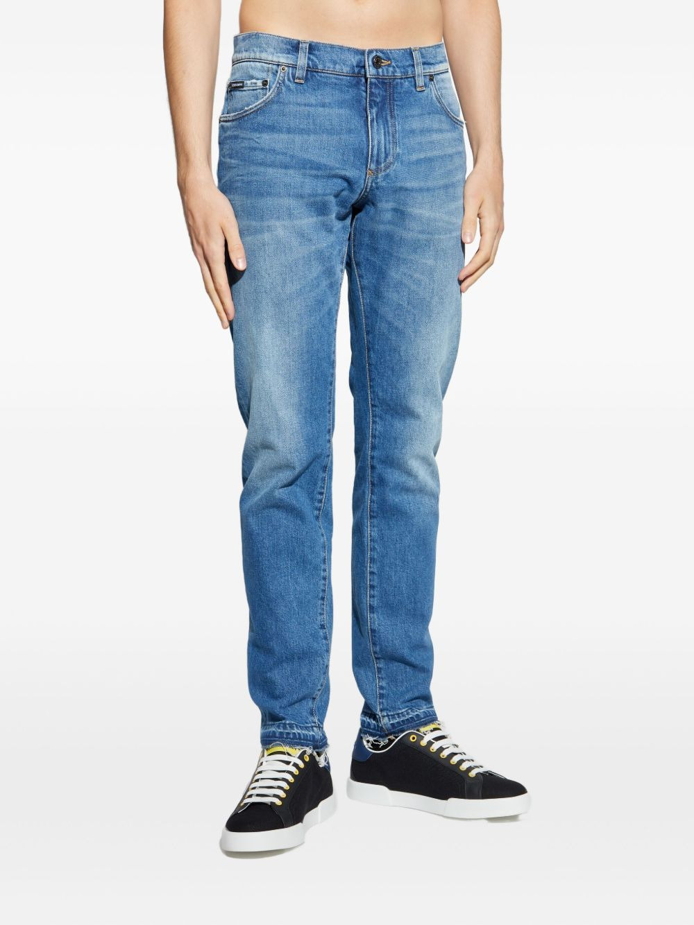 frayed-hem jeans - 3
