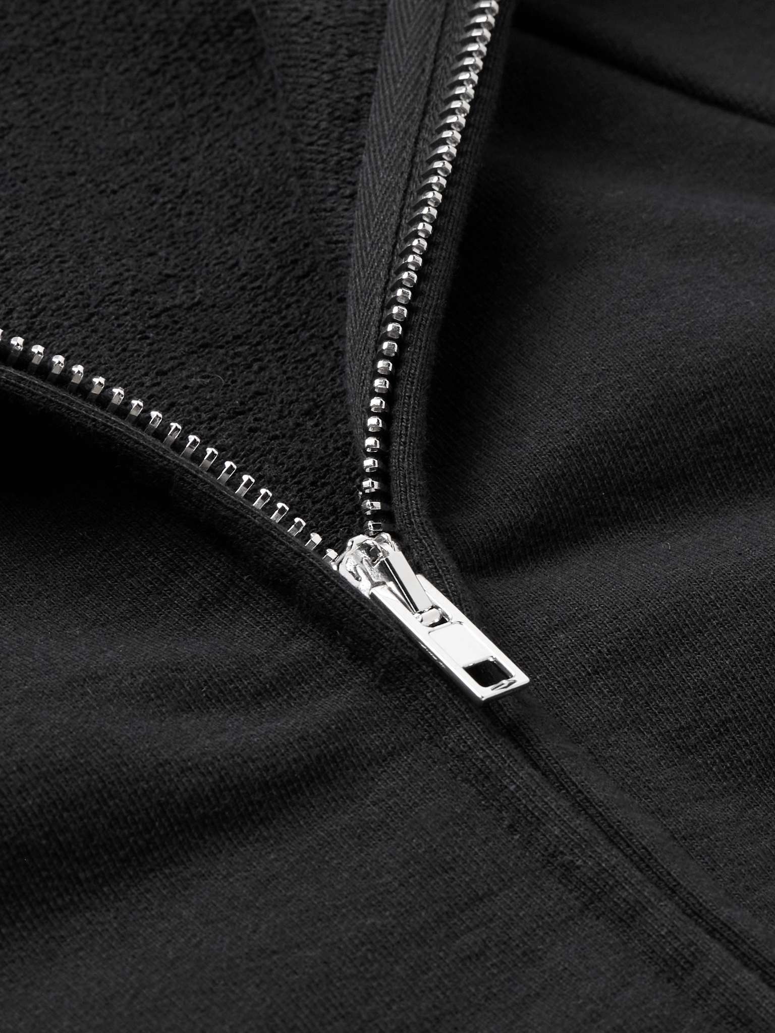 Logo-Embroidered Cotton-Blend Jersey Hoodie - 5