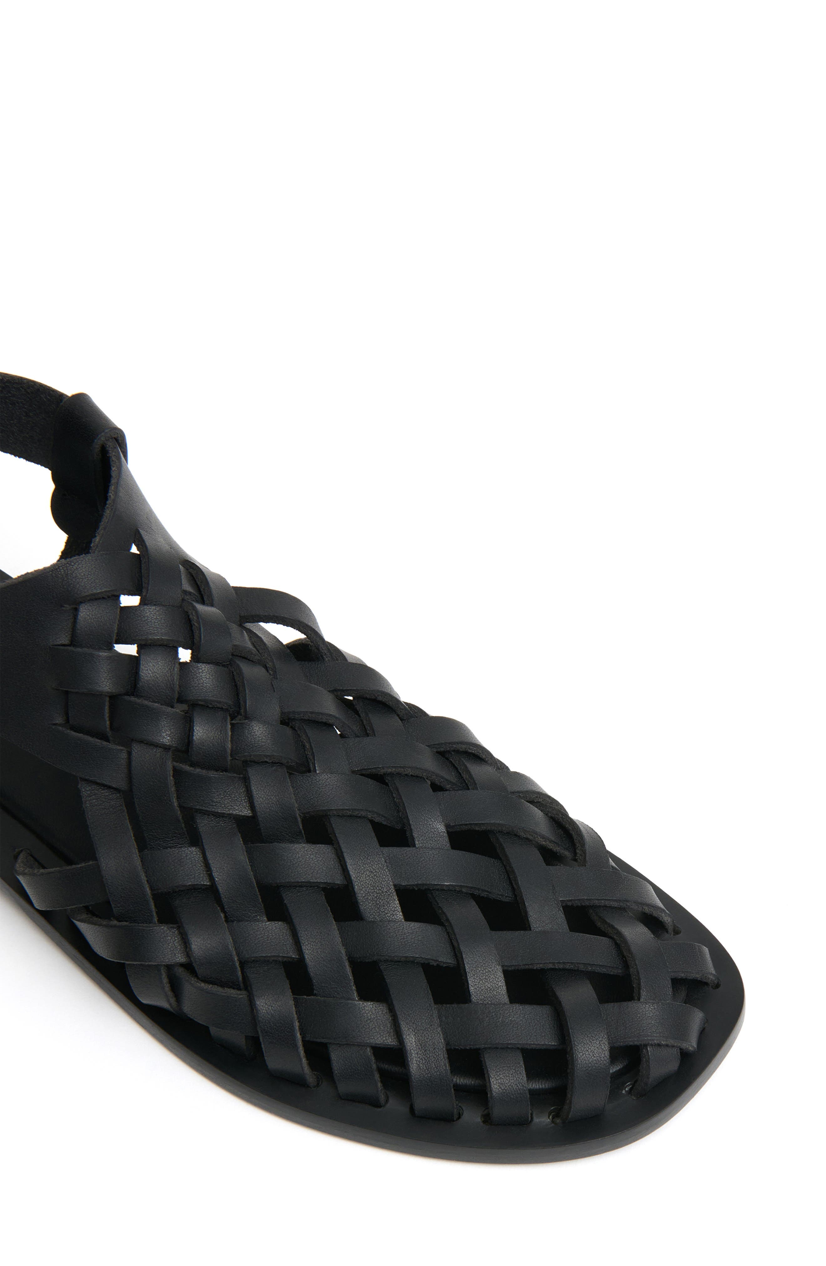 Mansur Gavriel Slingback Woven Sandal in Black at Nordstrom - 4