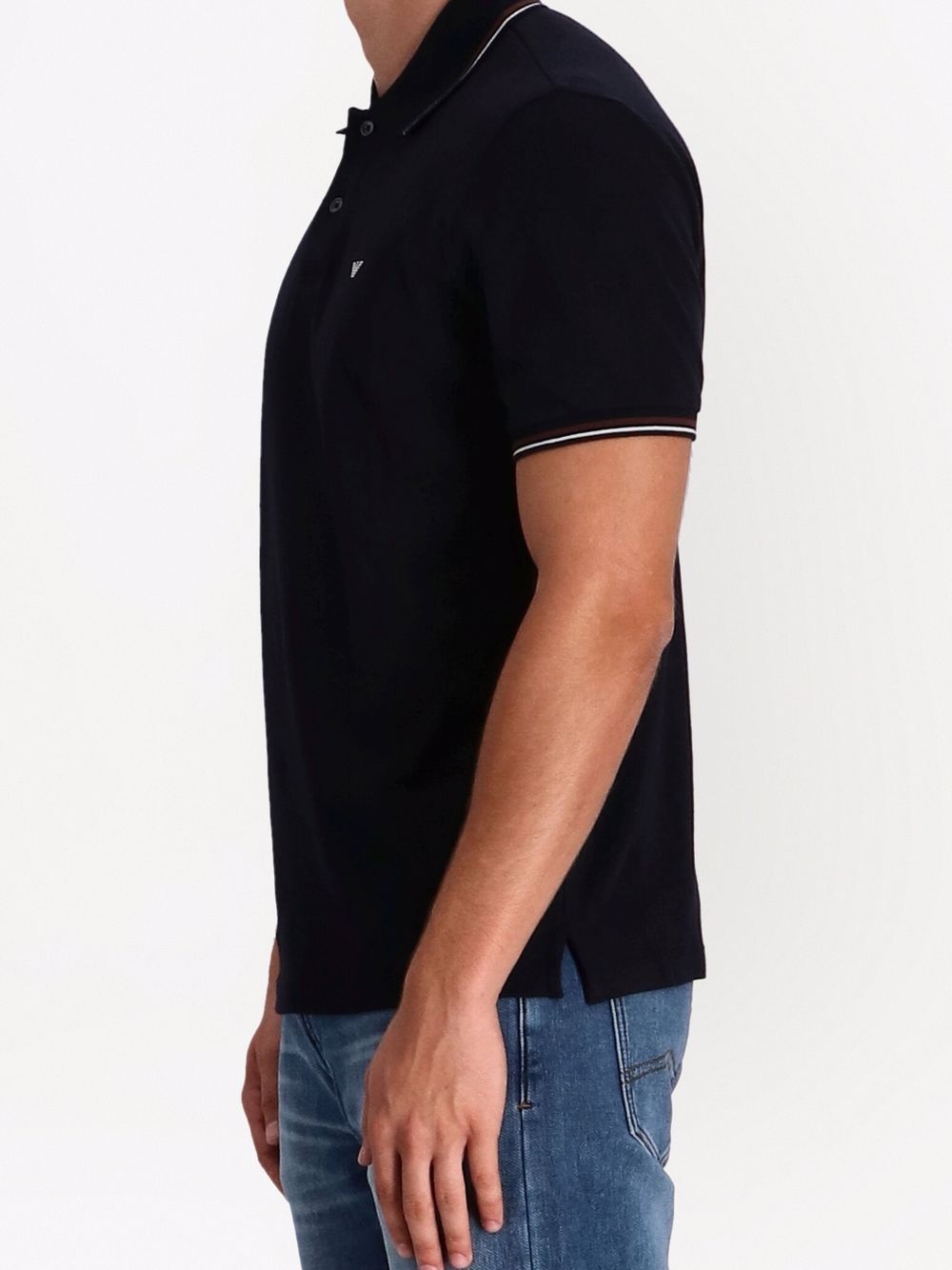 embroidered-logo short-sleeved polo shirt - 5