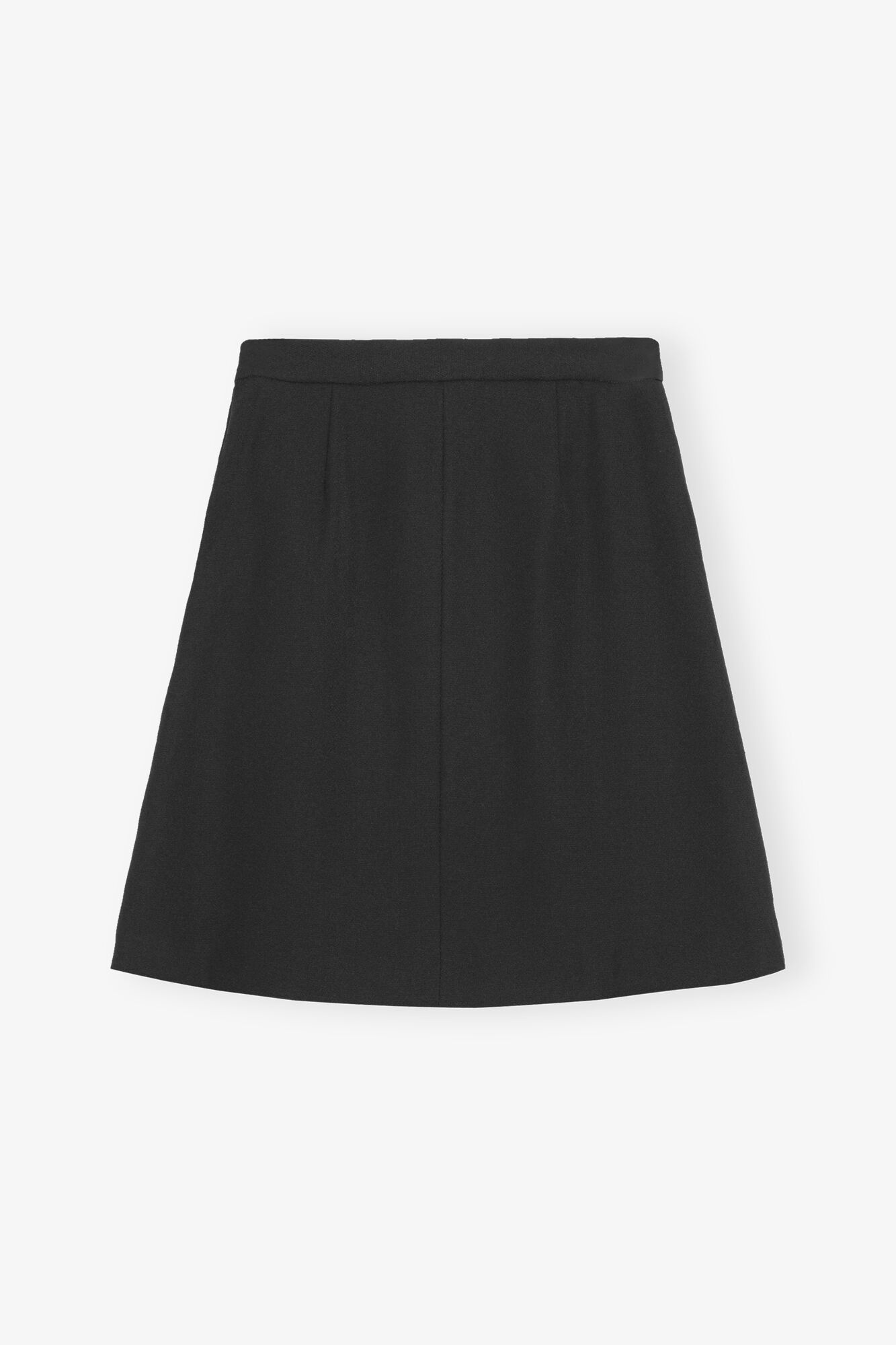 BLACK LIGHT TWILL SUITING SKIRT - 6