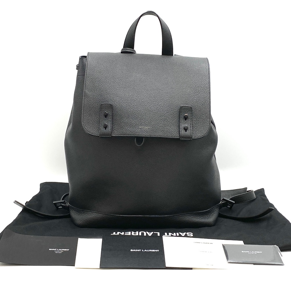 Other Designers Saint Saint Laurent Black Sac De Jour Backpack