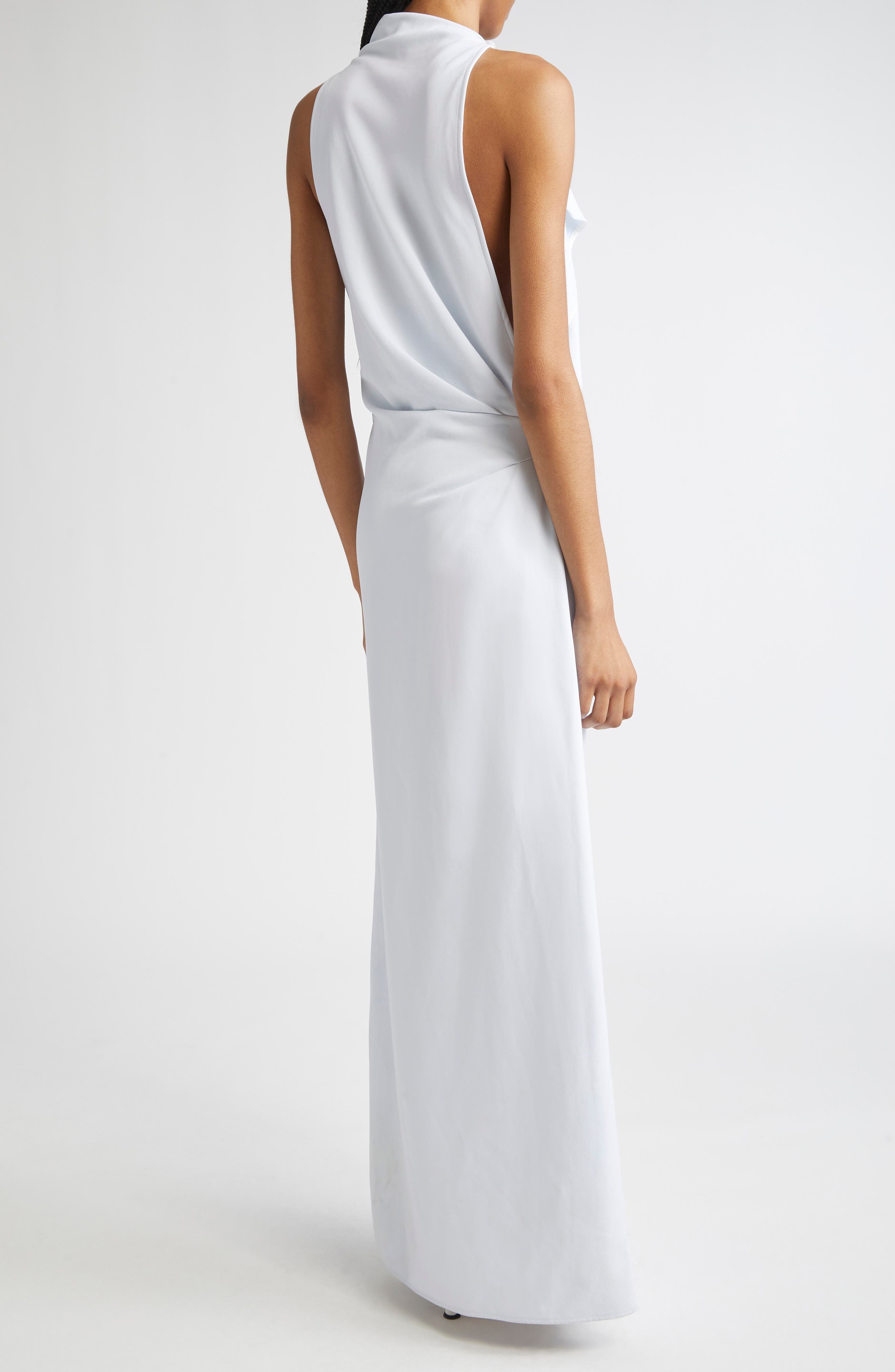 Proenza Schouler Devyn Double Crepe Maxi Dress in Powder Blue at Nordstrom - 2
