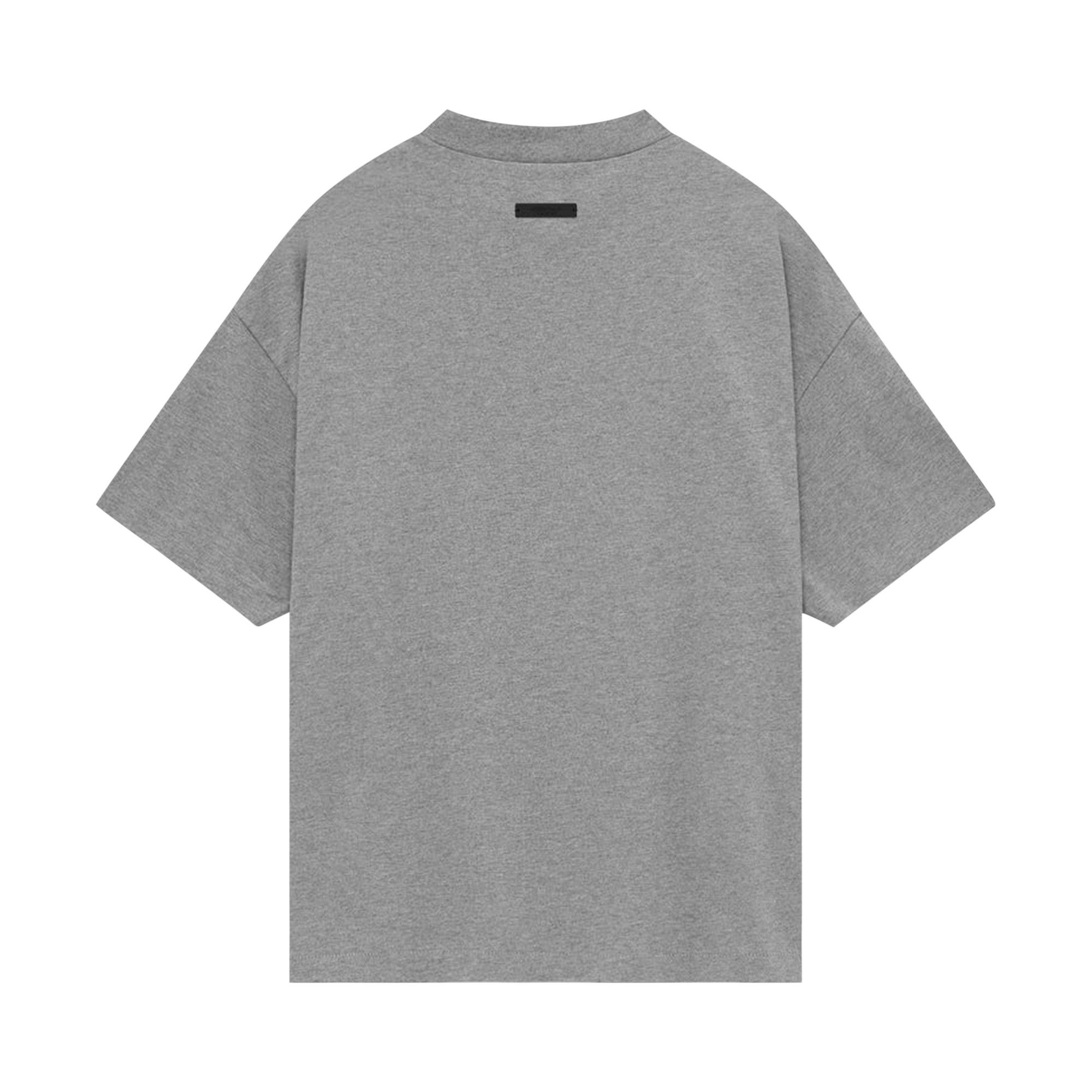 Fear of God Essentials Jersey Crewneck Tee 'Dark Heather' - 2