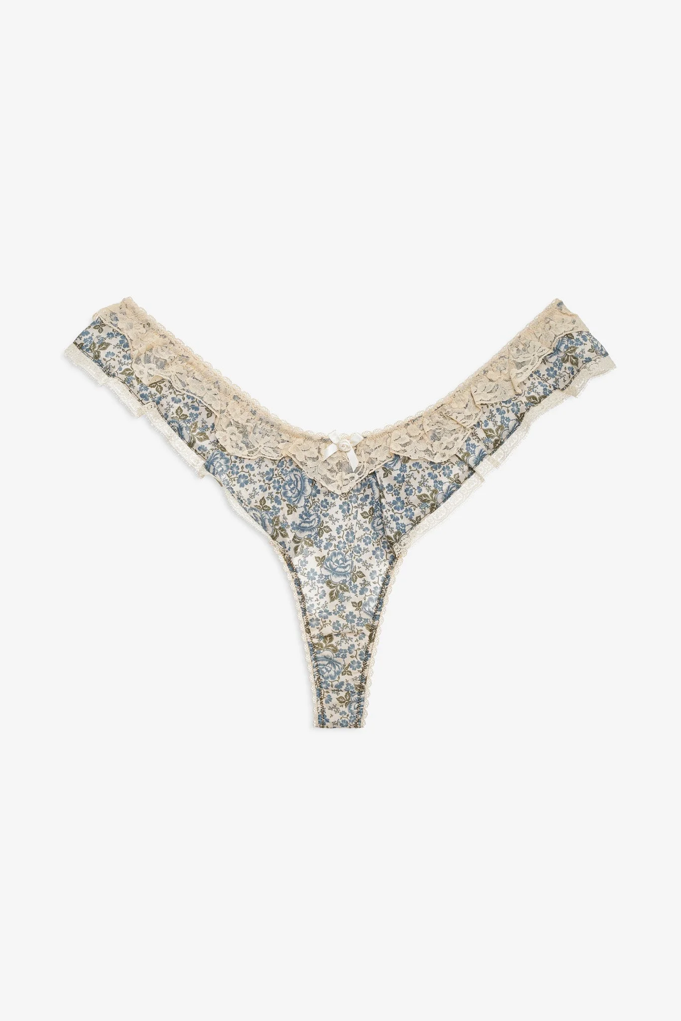 Primrose Posey Ruffle Thong Panty - 1
