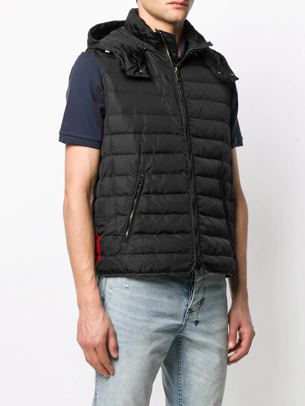 padded logo gilet - 4