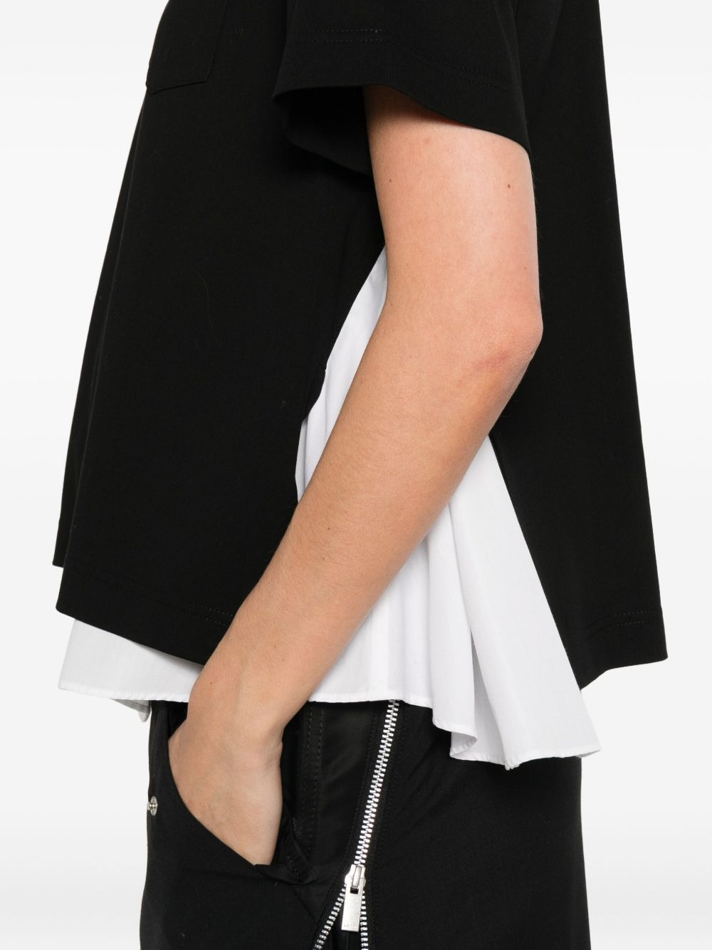 chest-pocket layered T-shirt - 5