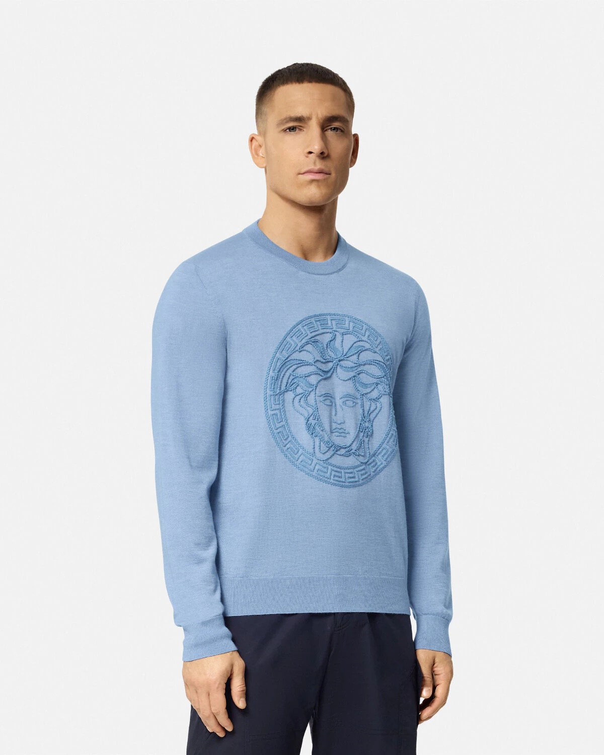Embroidered Medusa Sweater - 4