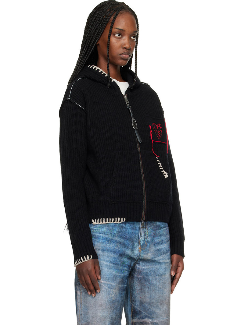 Black Heart Logo Zip-Up Hoodie 2