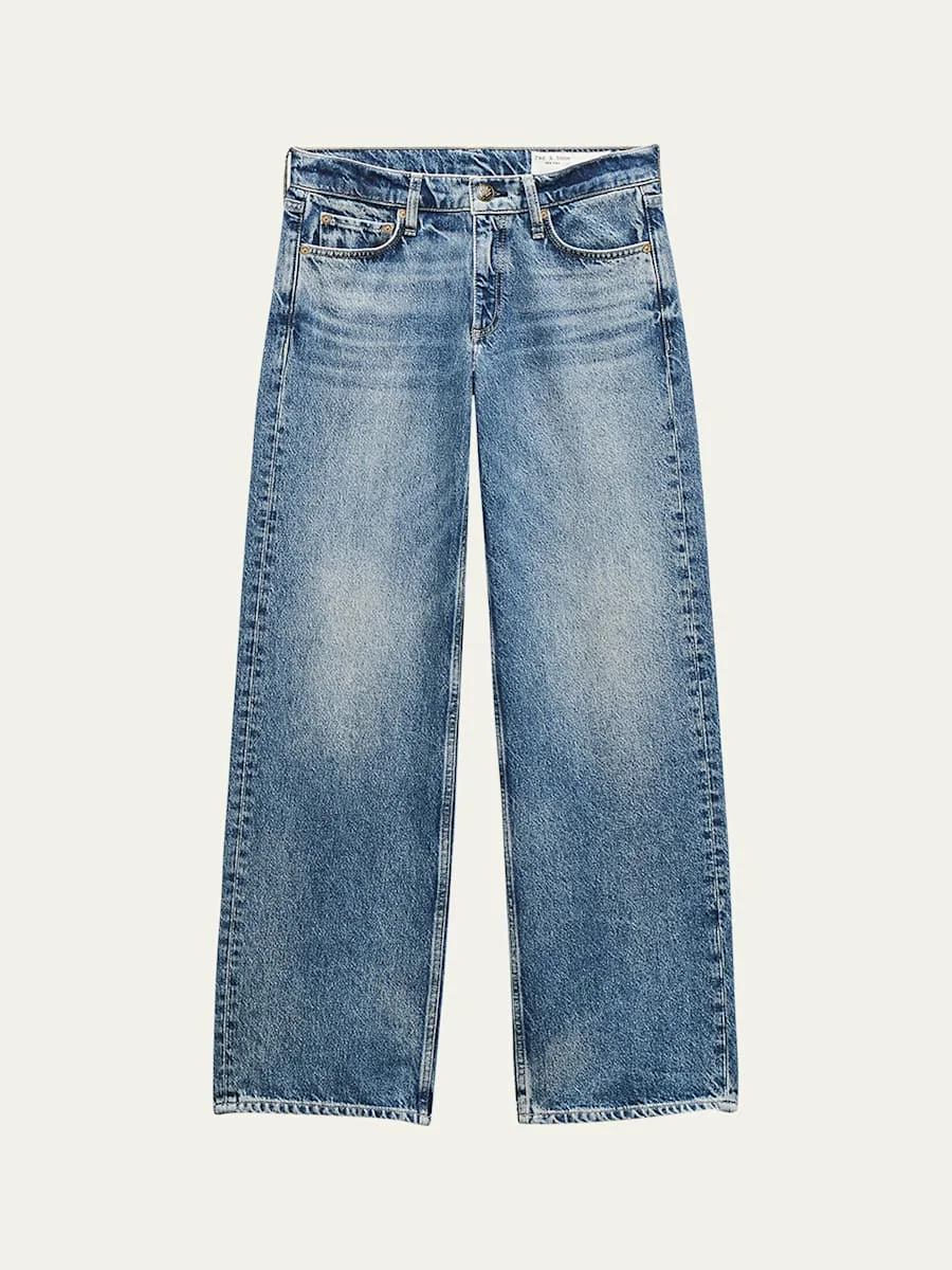 Saige Low-Rise Relaxed Jeans - 1