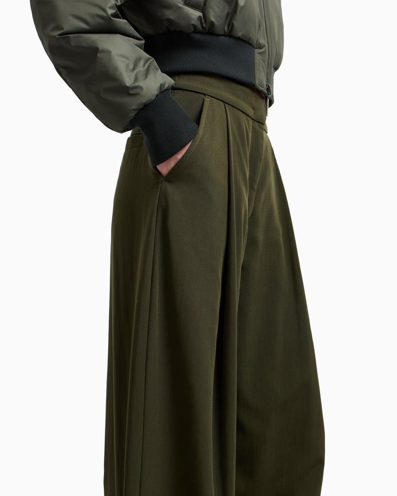 NEW YORK CAPSULE COLLECTION CANVAS TROUSERS WITH DARTS 5