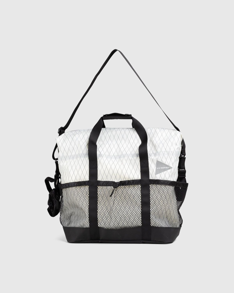 And Wander – X-Pac 45L Tote Bag Off White 1