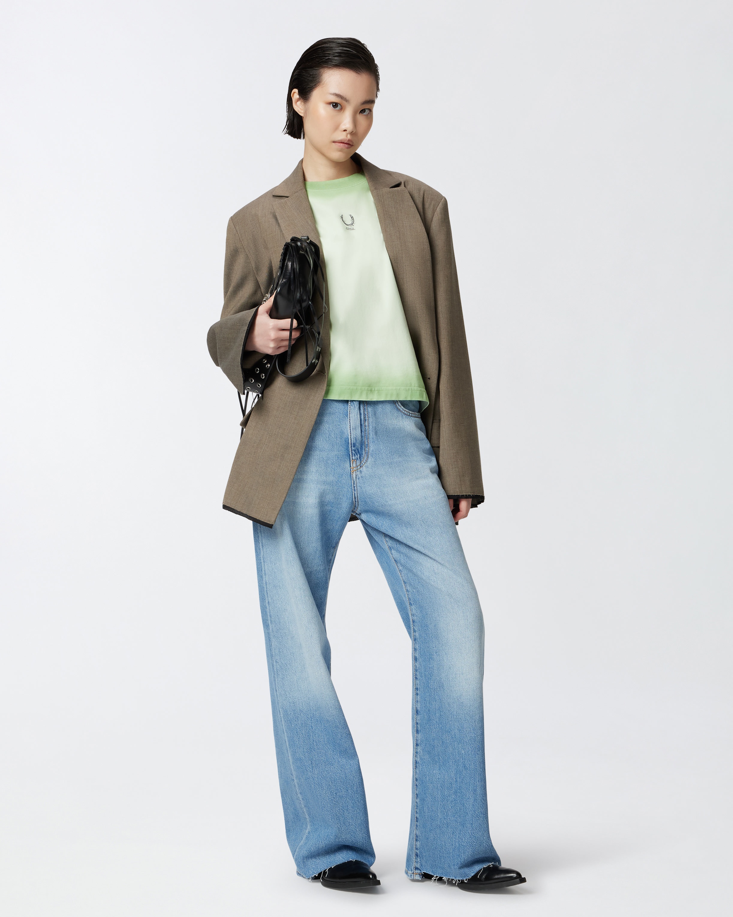 REIMAGINE BY PINKO X PATRICK MCDOWELL WIDE T-SHIRT WITH HORSESHOE - 3