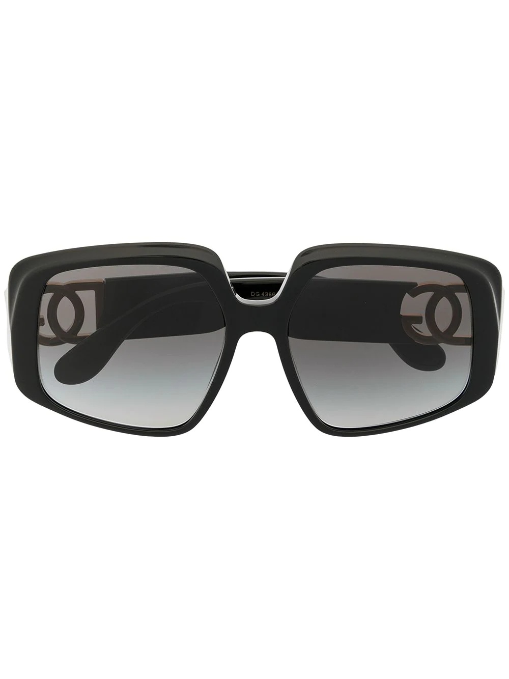 oversized logo-plaque sunglasses - 1