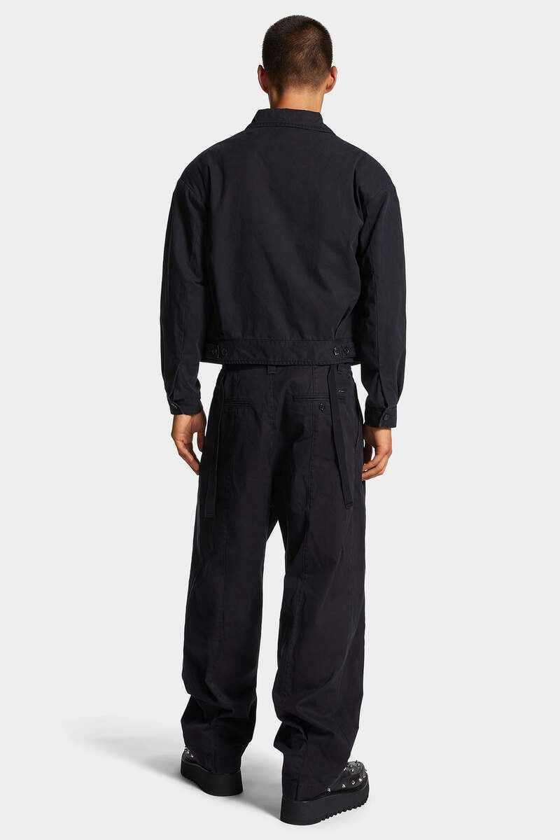 RIPPED WASH ZOOT COTTON PANT - 4