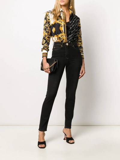 VERSACE high rise skinny jeans outlook