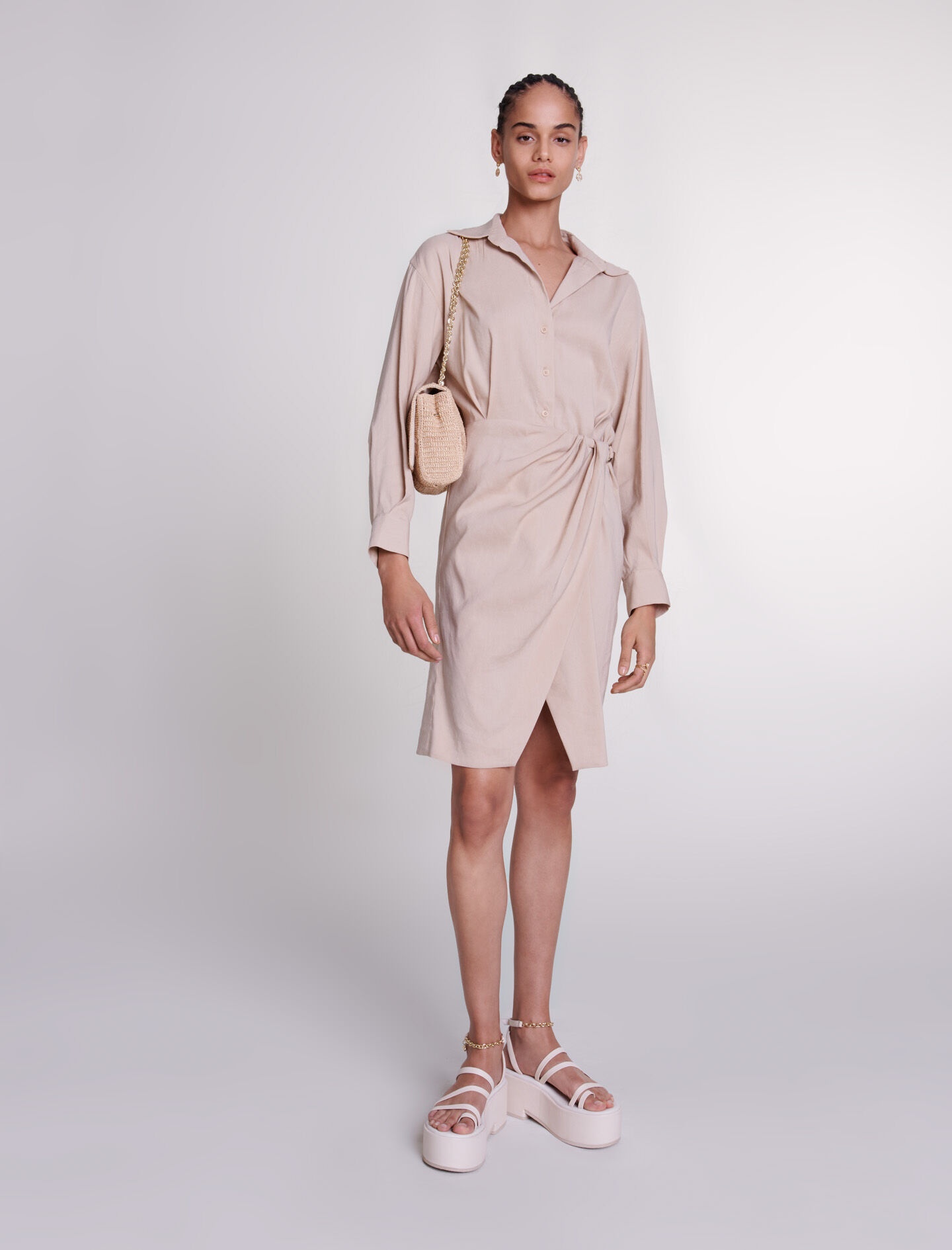 Linen midi dress - 2