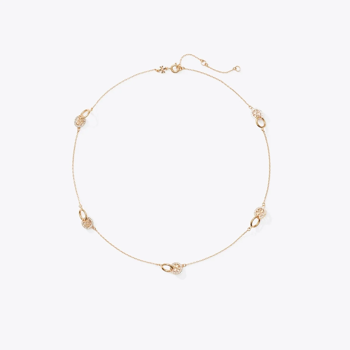 Icon Pavé Interlocking Necklace - 1