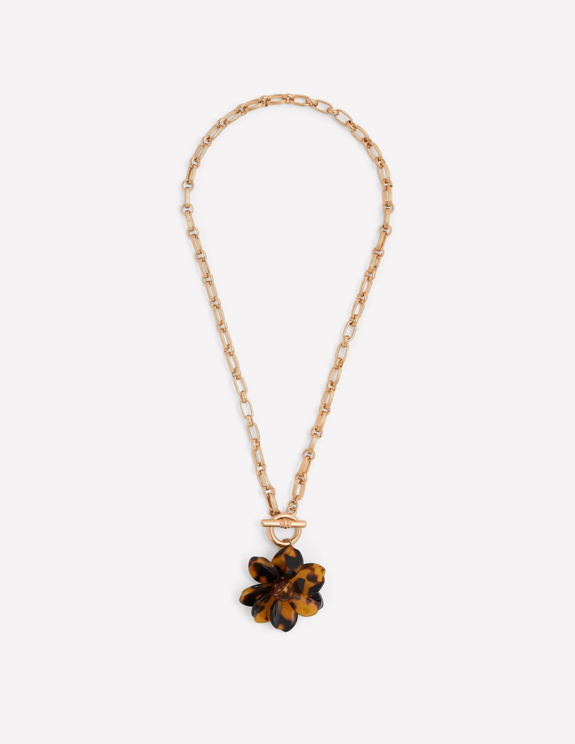Charm Drop Necklace-Flower - 1