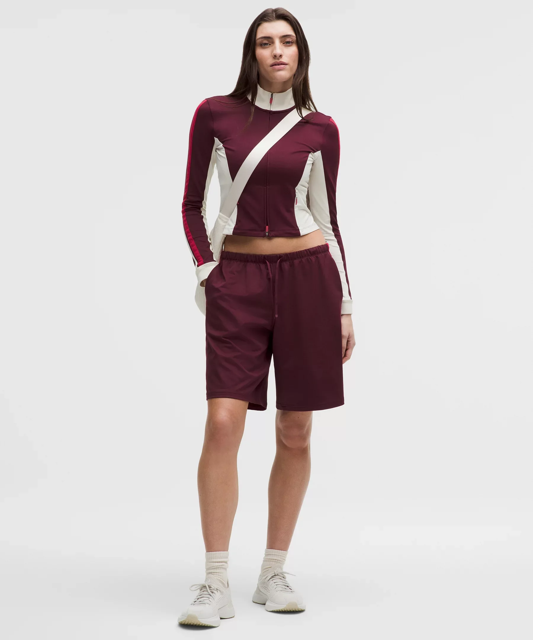 Striped Baggy Low-Rise Track Short 9.5" - 1