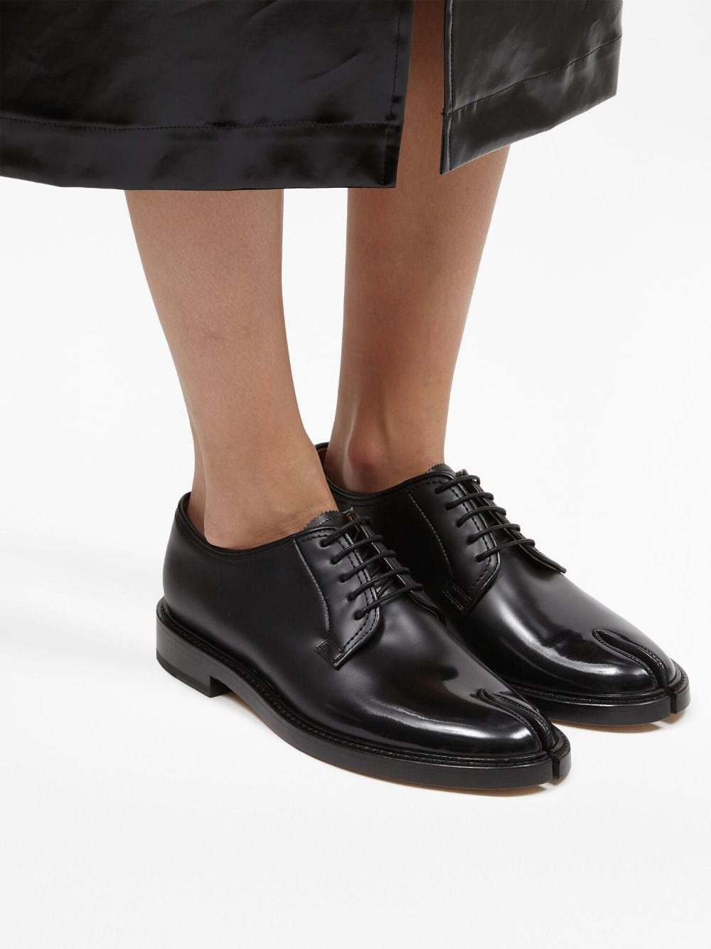 Tabi leather lace-up shoes - 6