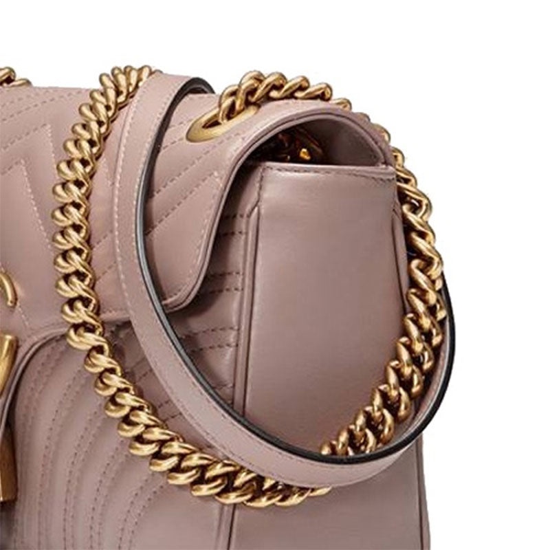 (WMNS) Gucci GG Marmont Matelasse Shoulder Bag 'Dusty Pink' 443497-DTDIT-5729 - 7