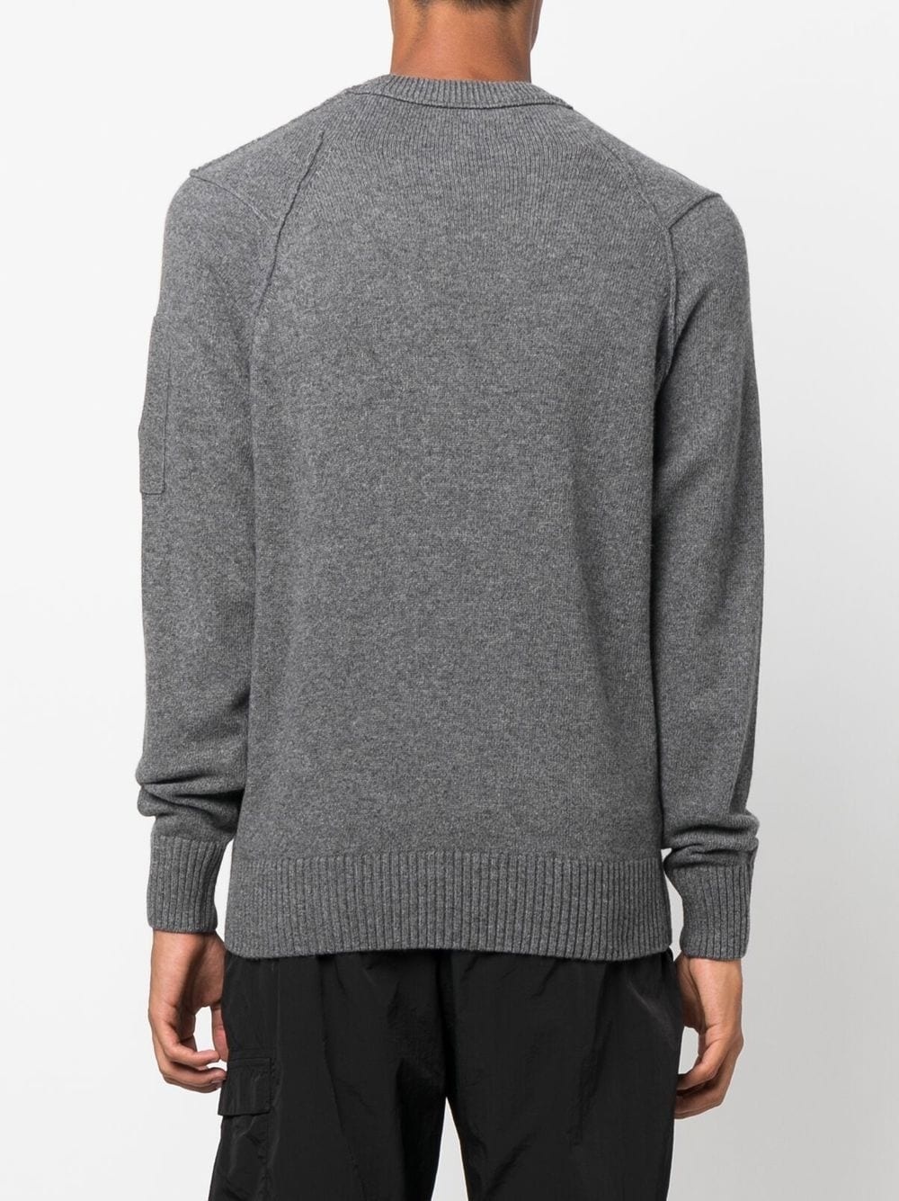 lens-embellished crewneck jumper - 5