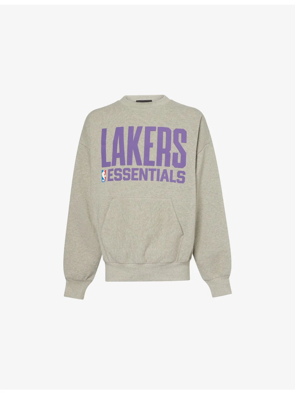 FOG x ESSENTIALS x NBA Lakers Crewneck Cotton-Blend Sweatshirt - 1