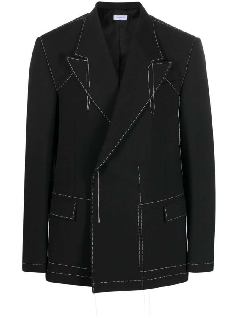 Stitch tailored double-breasted blazer - 1