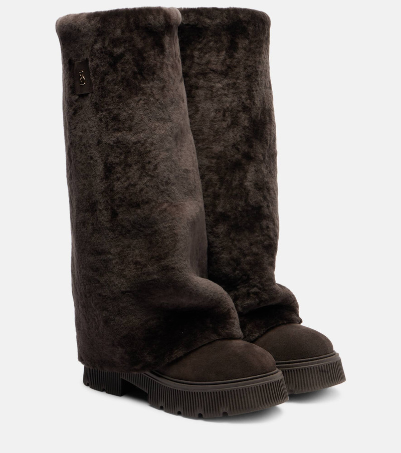 Turin shearling and suede boots 1