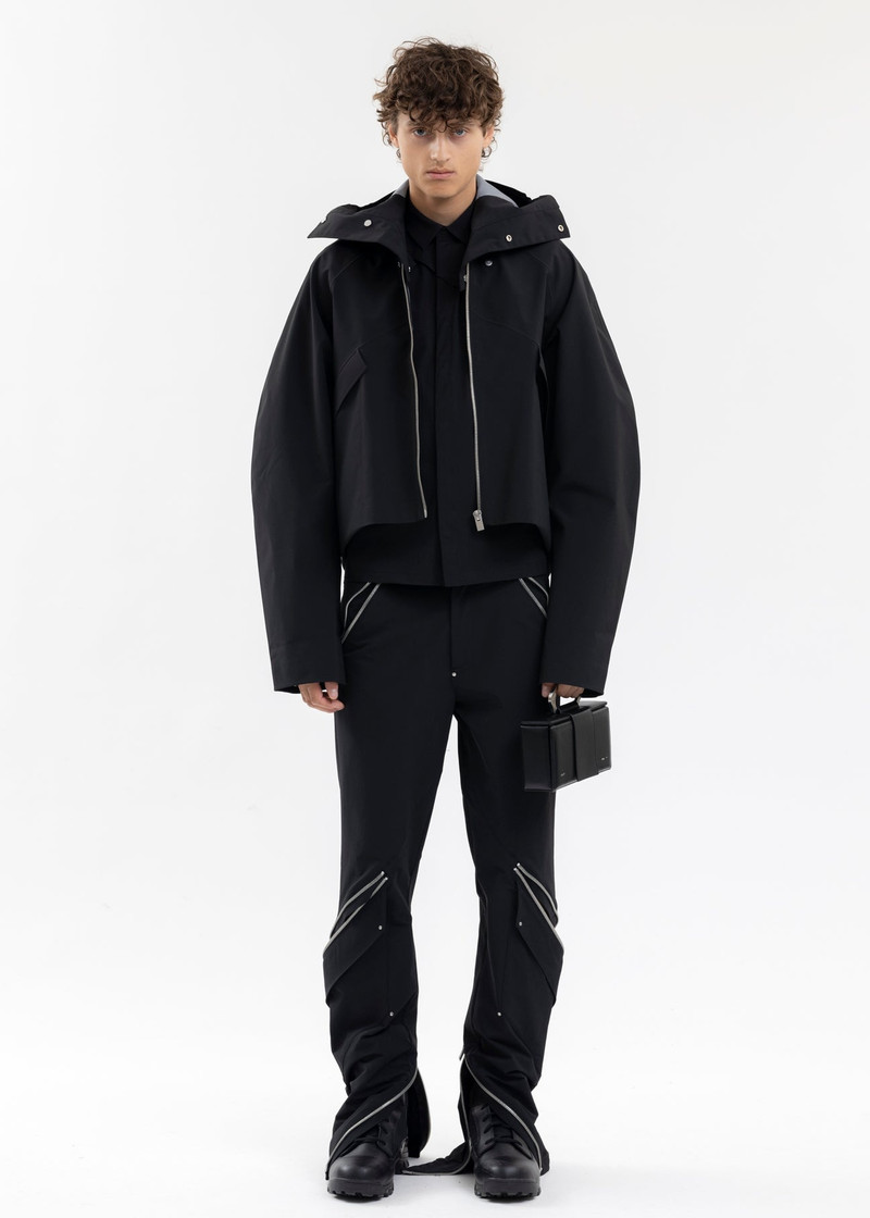 BLACK CHARRED CARABINER CLUTCH BAG 4