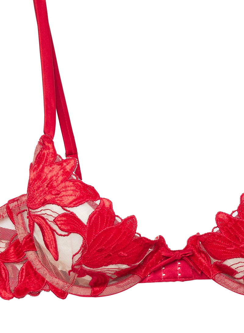 Lily Embroidery Plunge Demi Bra 4
