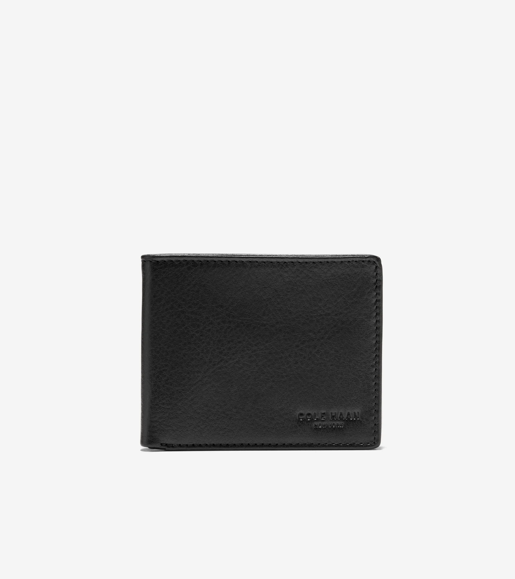 Men's Bifold Wallet with Embossed Logo - 1