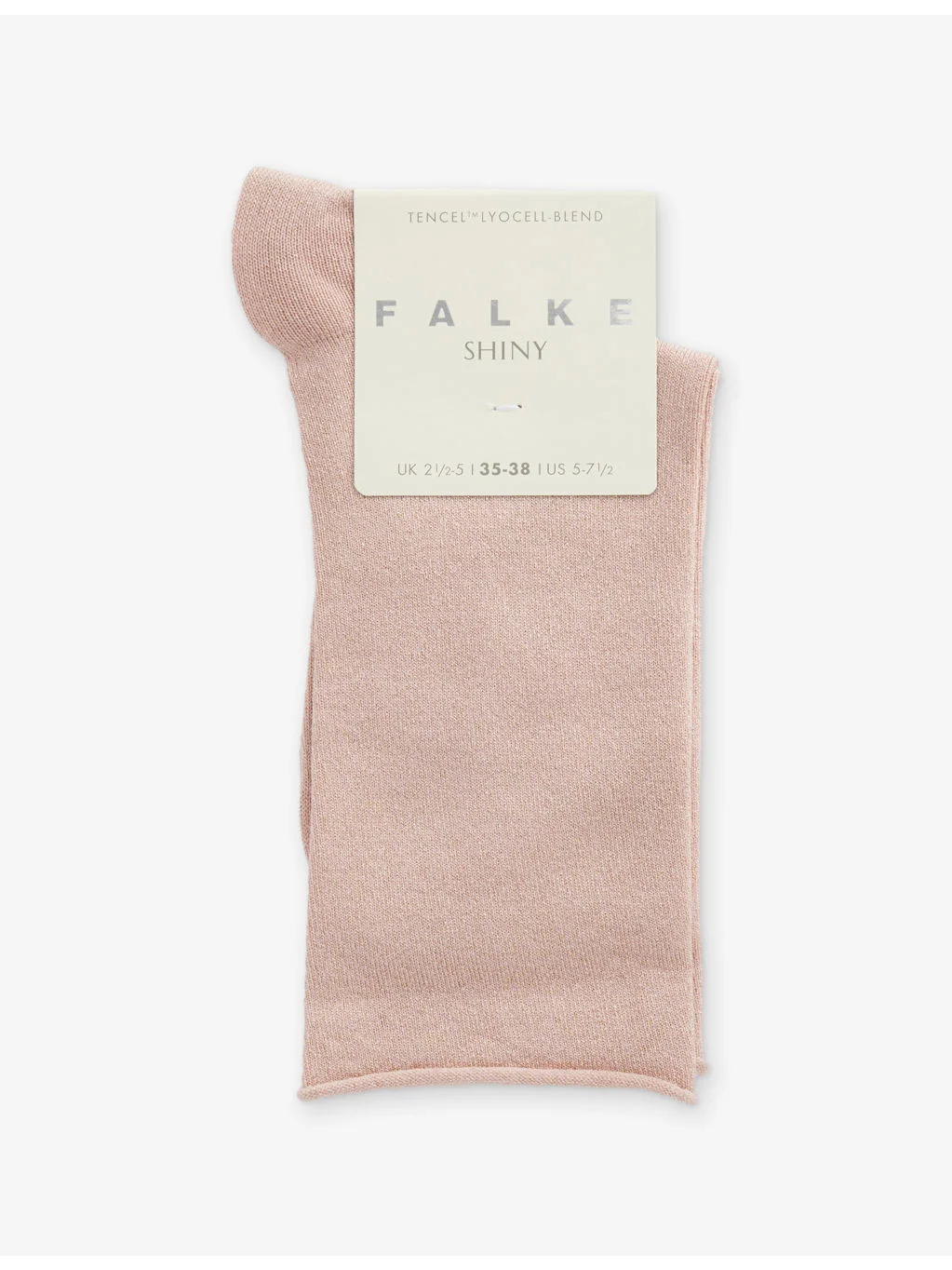 Shiny Calf-Length Knit Socks - 1