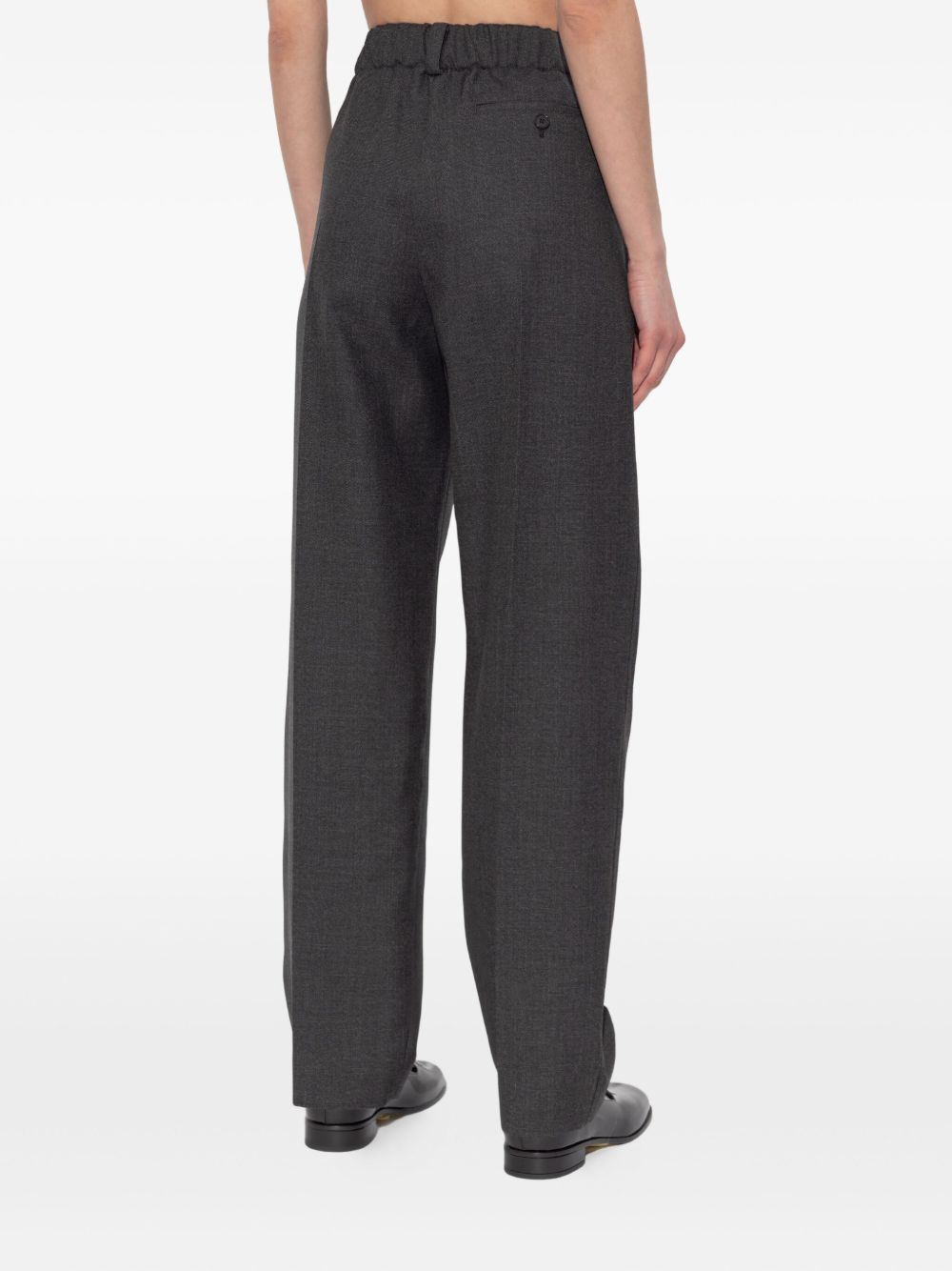 pleated wool trousers - 4
