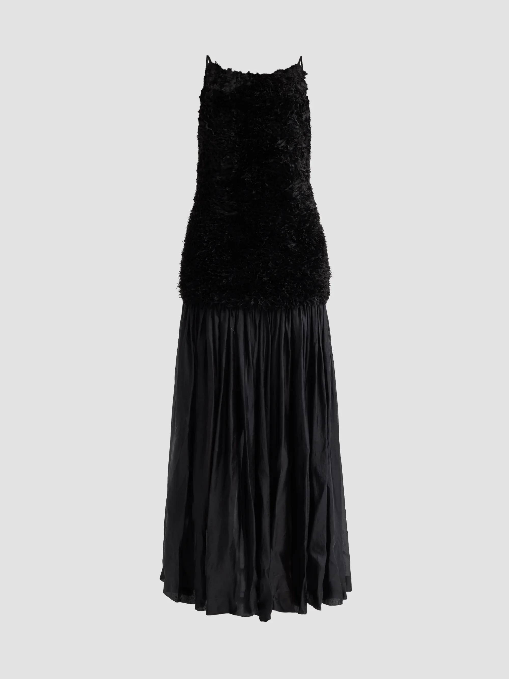 Women's Hydra Rosette Drop-Waist Gown - Black - 1