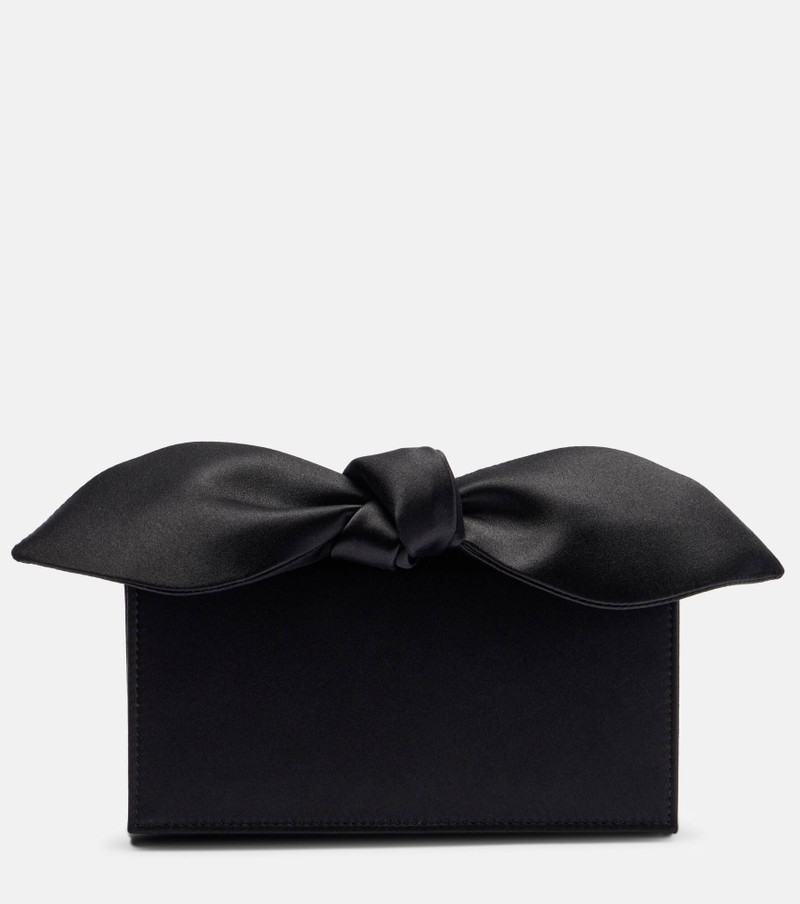 Bow Tie Mini satin clutch 1