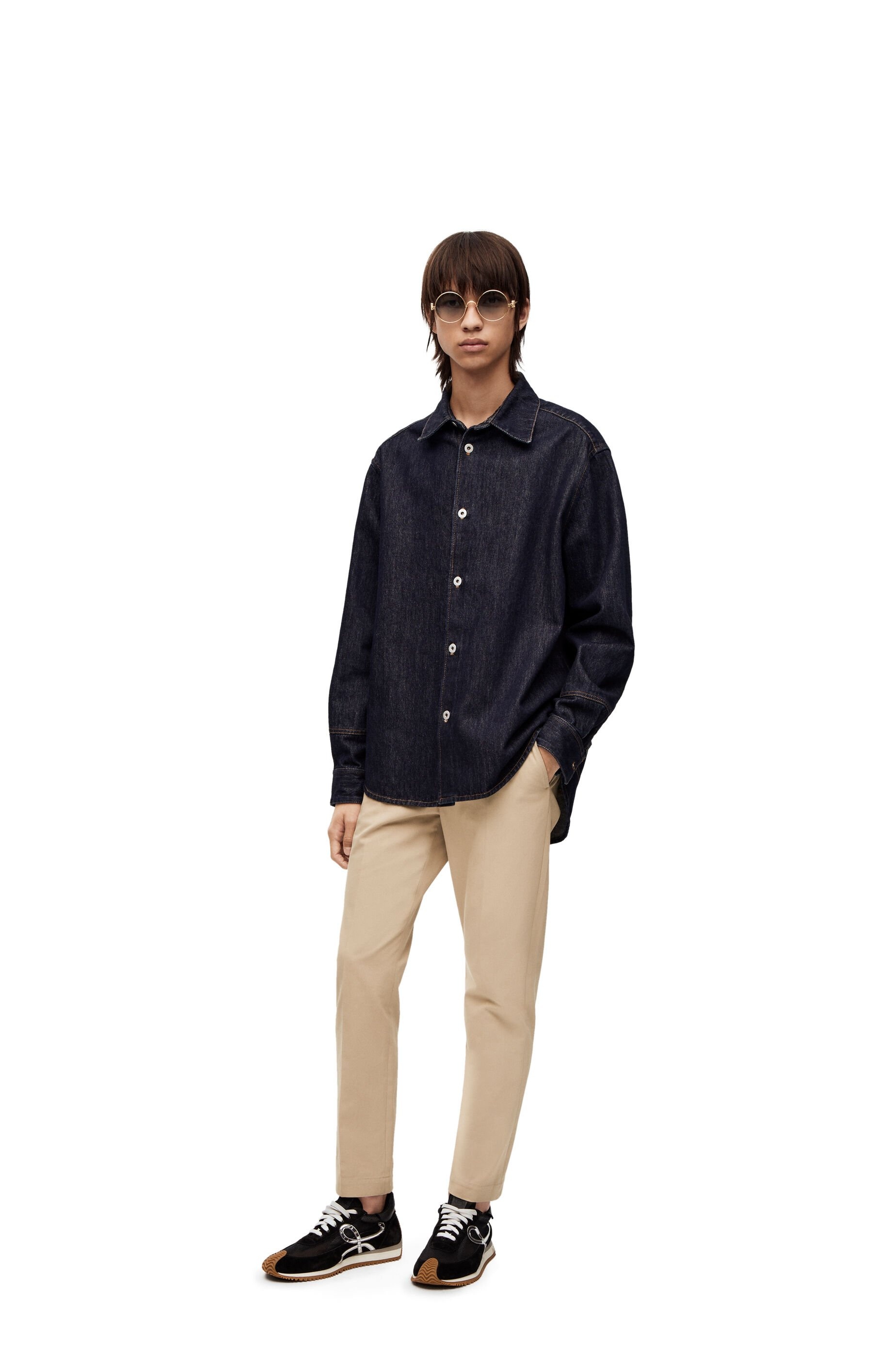 Tapered chino trousers in cotton - 2