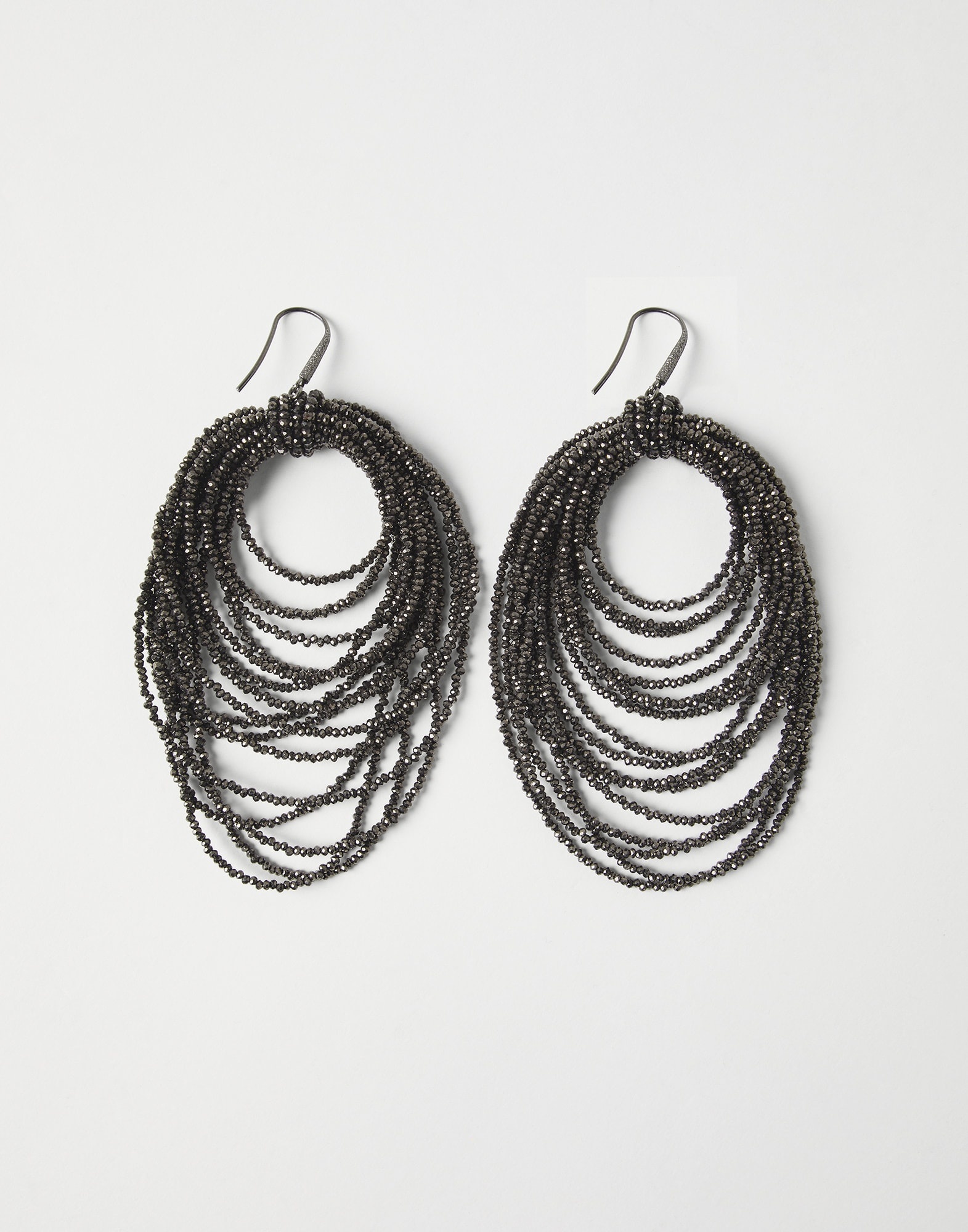 Vetro dangling hoop earrings - 1