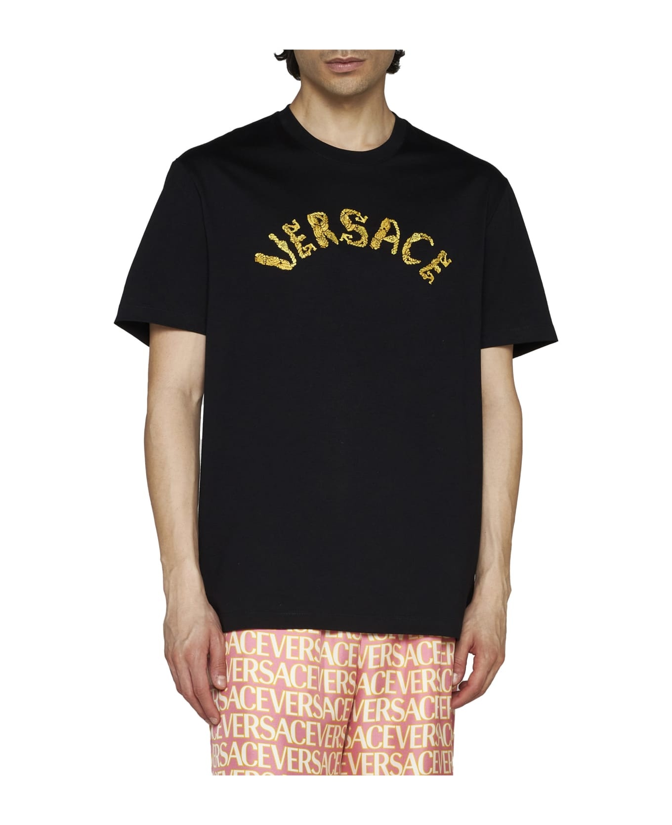 Black Cotton T-shirt - 3