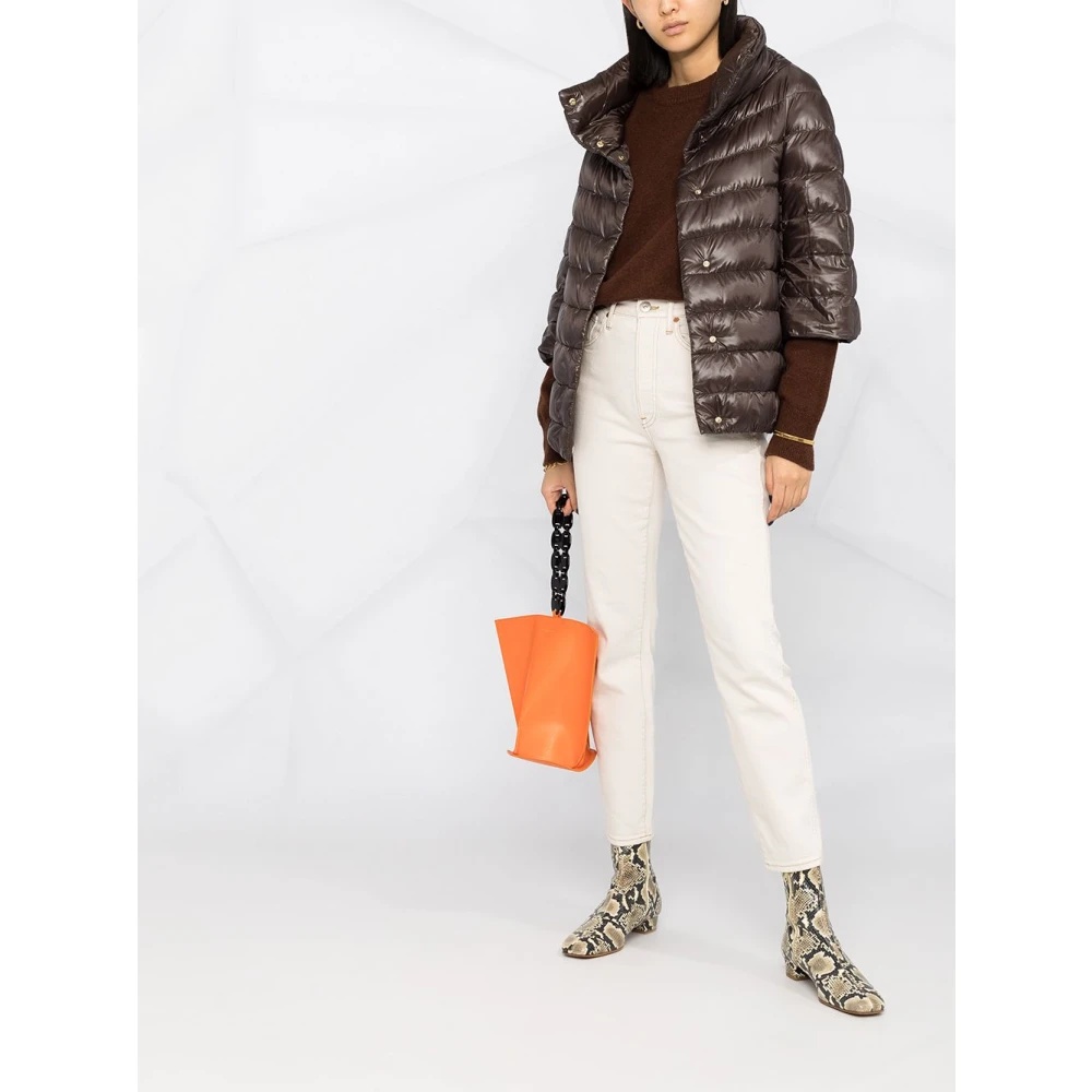 BROWN NYLON ULTRALIGHT JACKET - 2