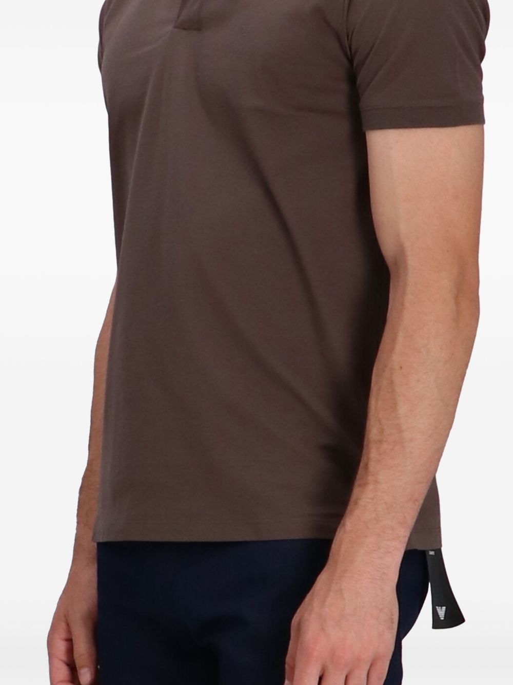 logo-patch polo shirt - 3