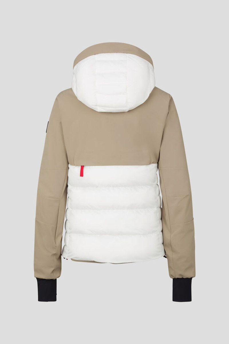Janka Ski jacket in Caramel/White 8