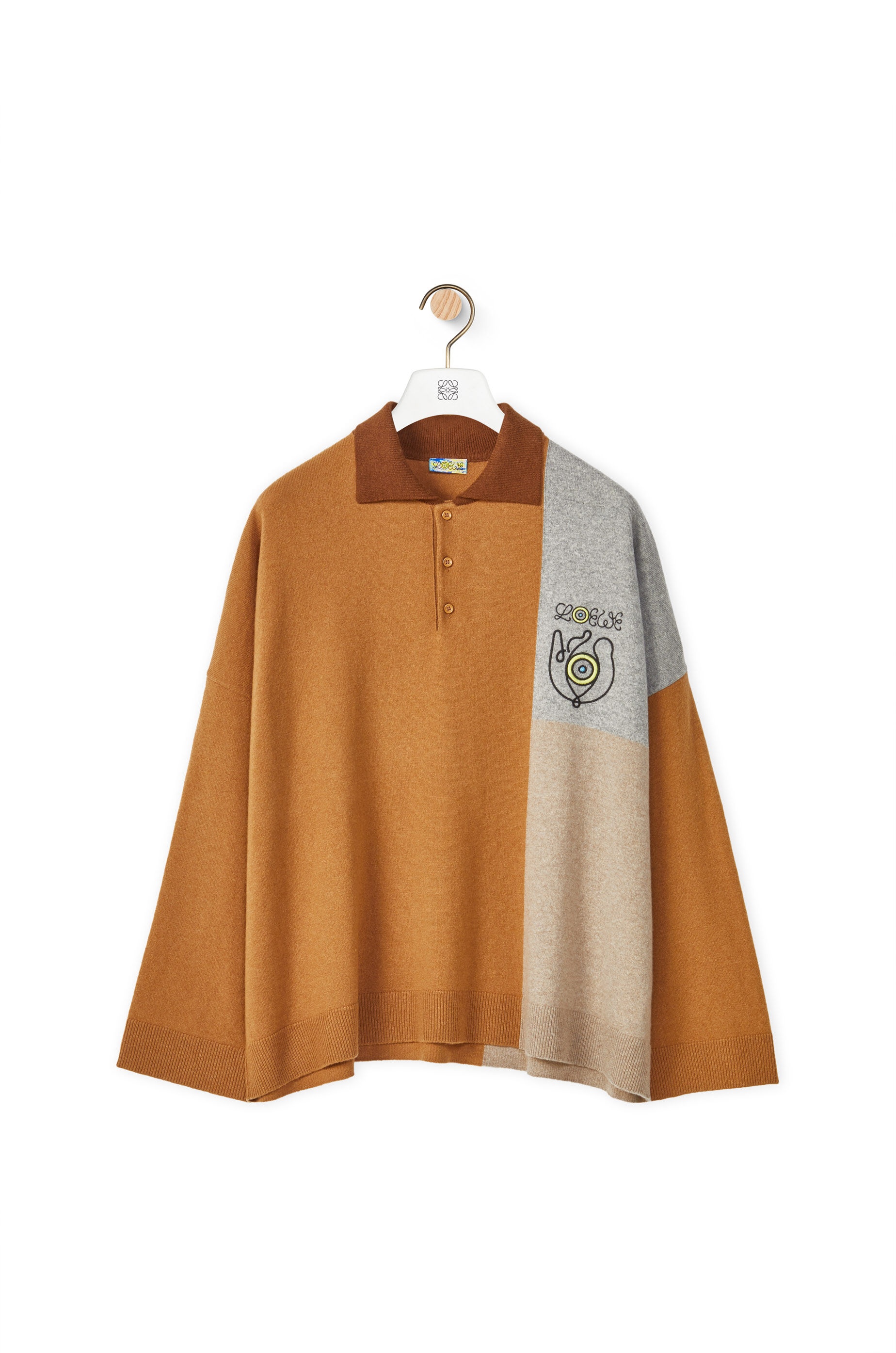 Polo sweater in cashmere - 1