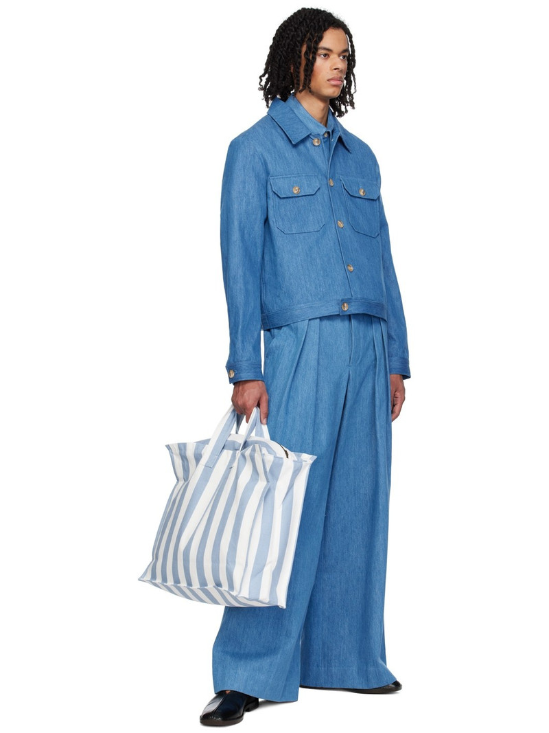KING & TUCKFIELD Blue Collared Denim Jacket outlook