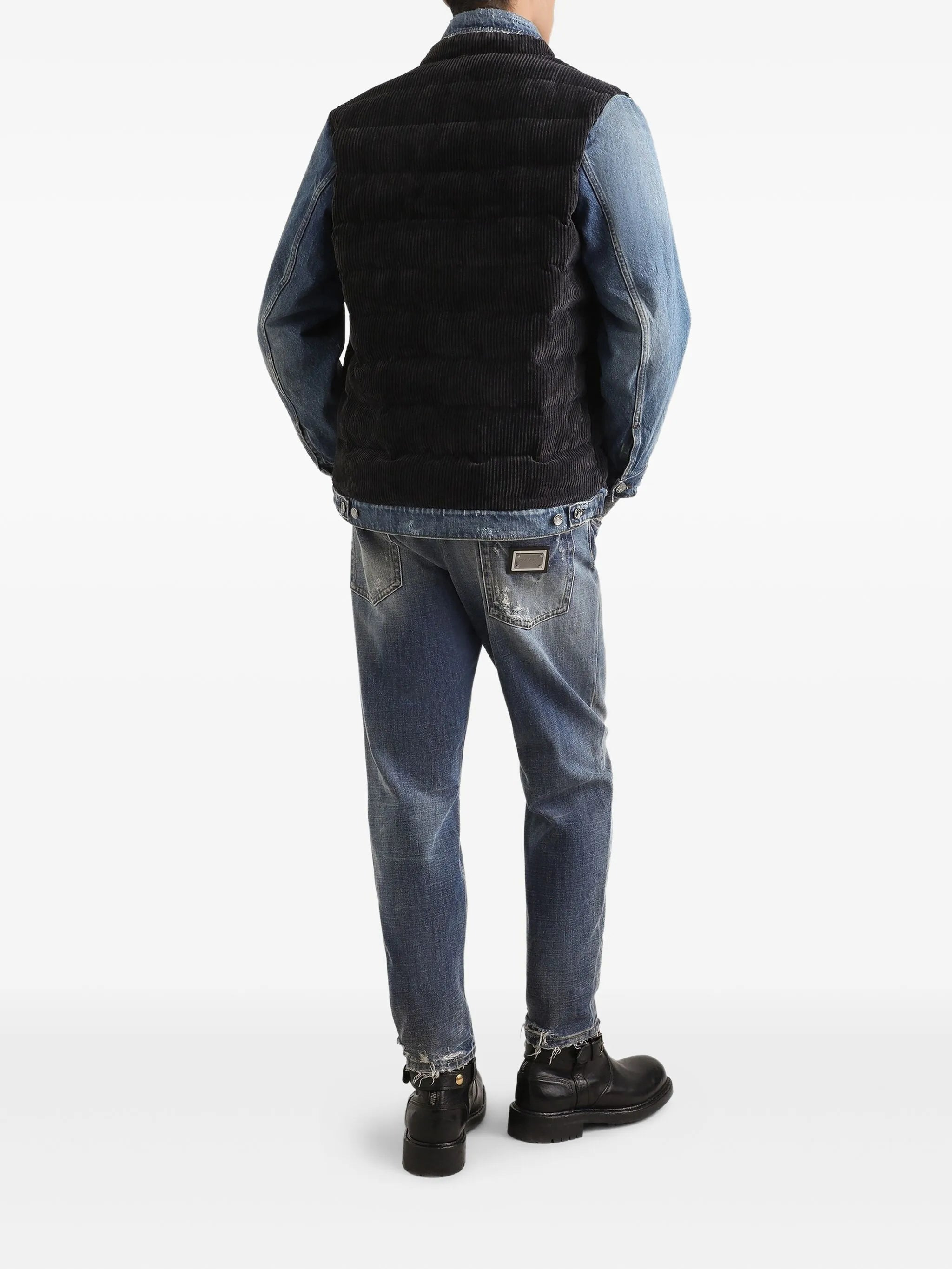 Dolce &amp; Gabbana Faded-effect Logo-plaque Jeans - 5