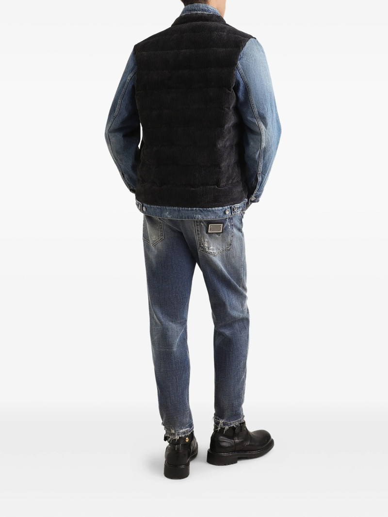 Dolce & Gabbana Faded-effect Logo-plaque Jeans 5