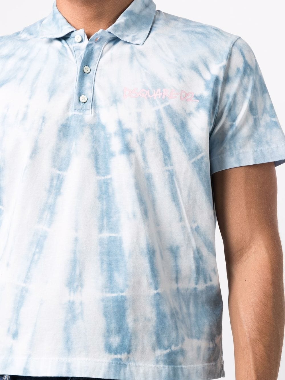 tie-dye polo shirt - 5